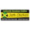 Signmission Authentic Jamaican Cuisine Jerk Chicken Curry Goat Banner Concession Stand Food Truck Single Sided B-30009 - alternate 1